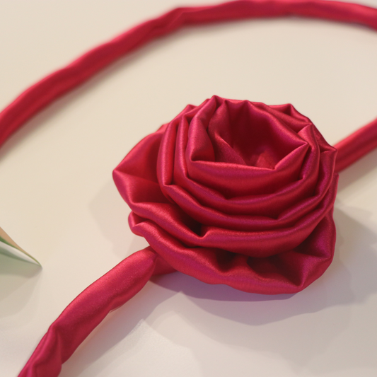 Dark Pink Rose Choker