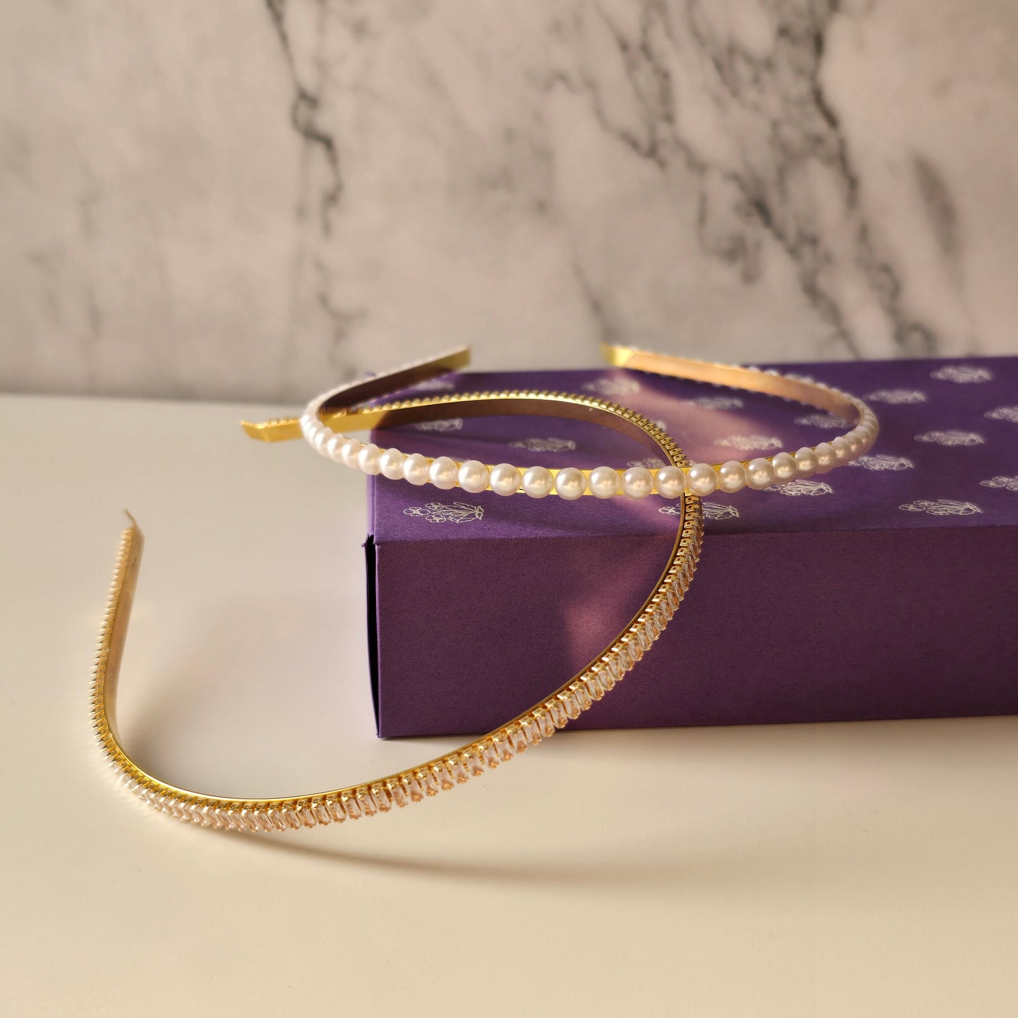 Diamond and Pearl Hairband Set