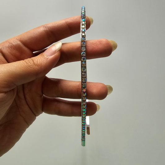 Silver Sleek Diamond Hair Band
