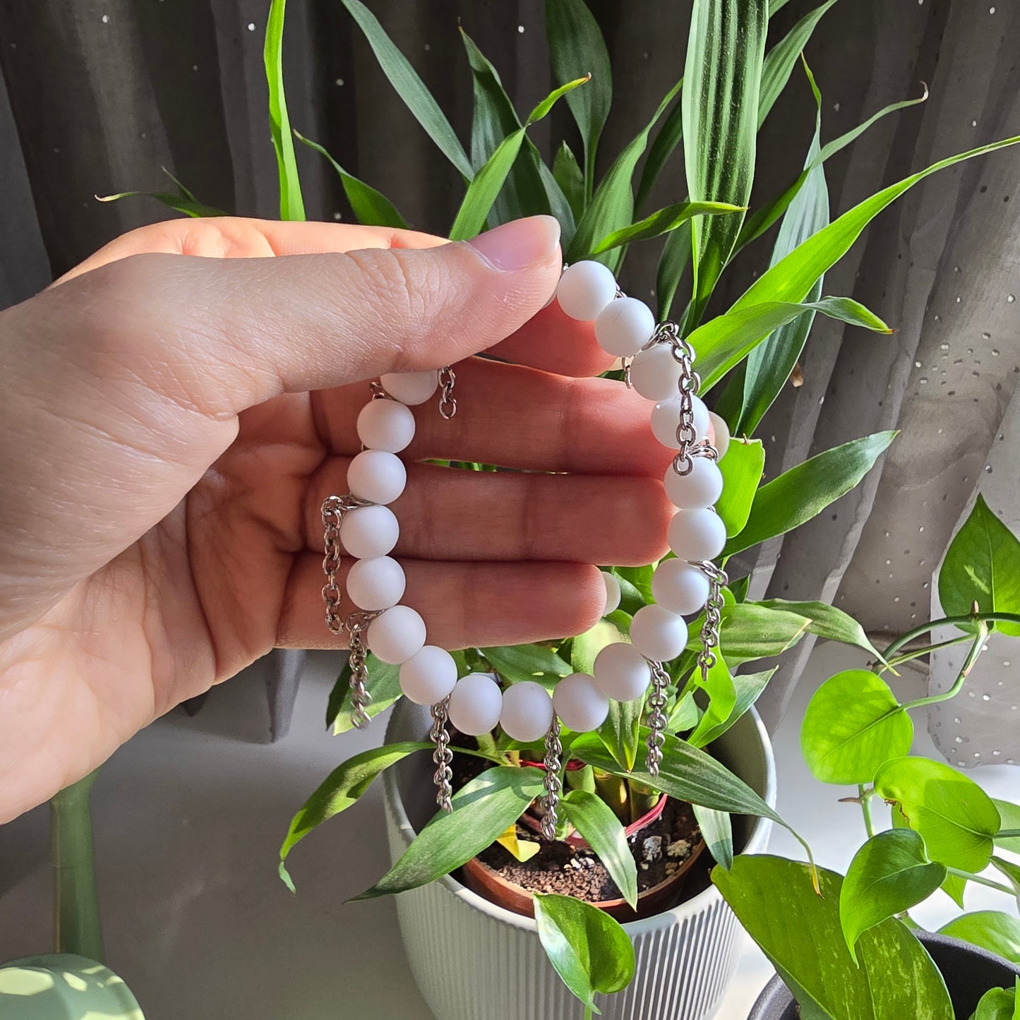 Beaded Bracelet with chain