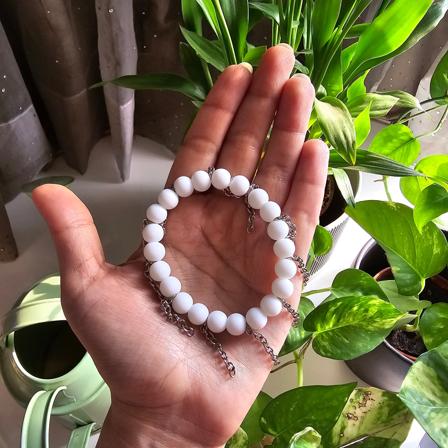 Beaded Bracelet with chain