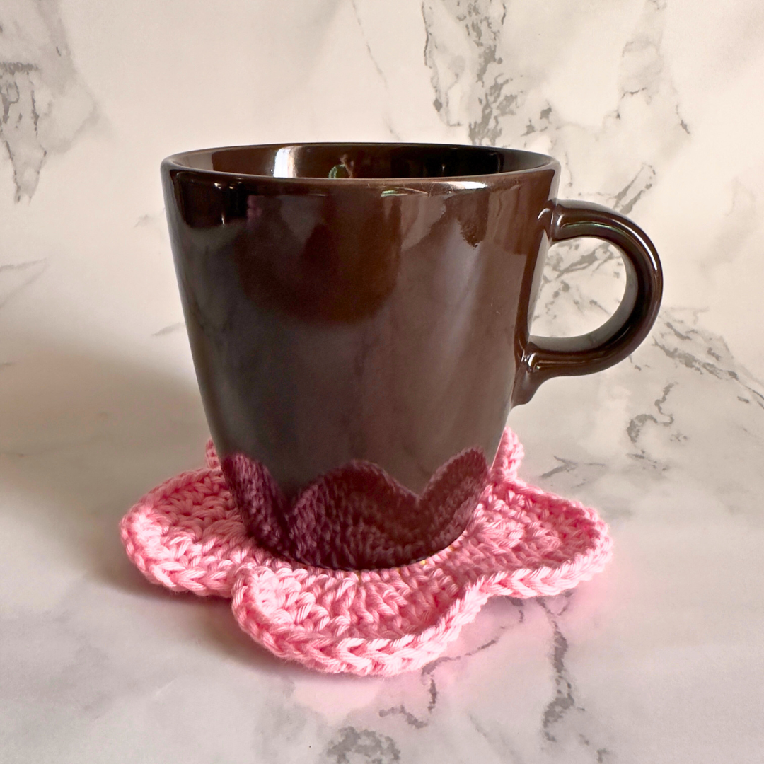 Crochet Daisy Coaster