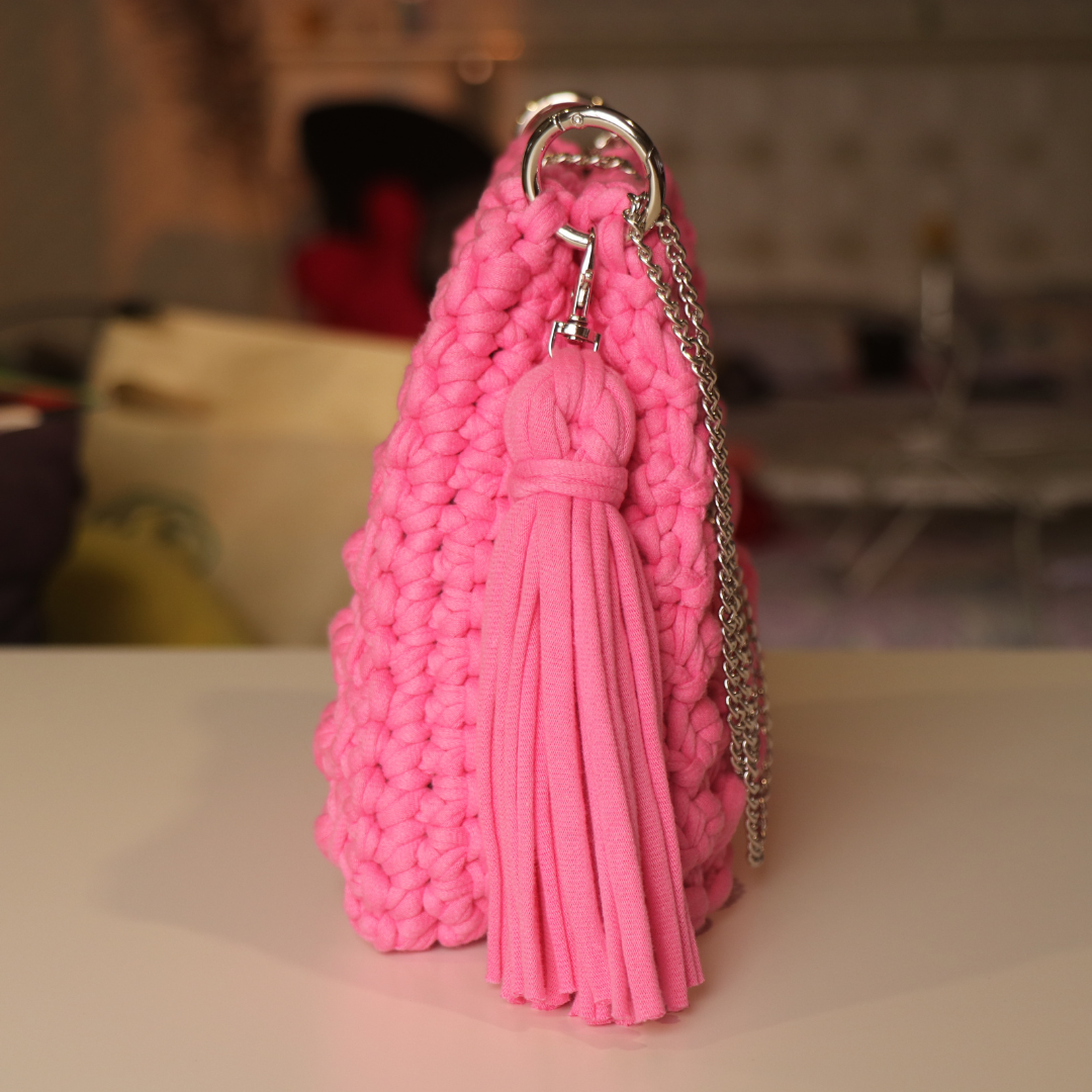 Barbie Pink Crochet Bag