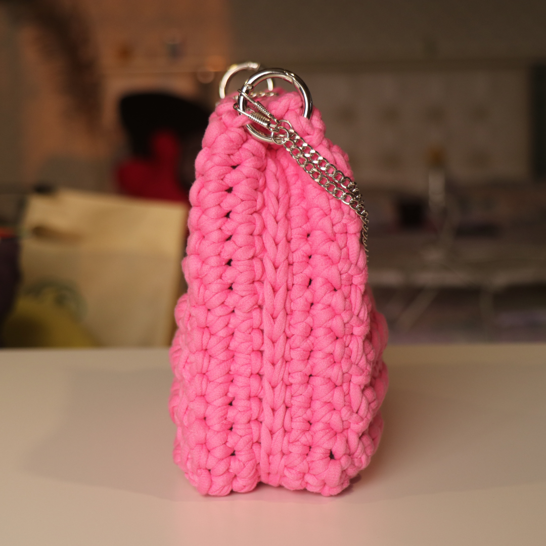 Barbie Pink Crochet Bag