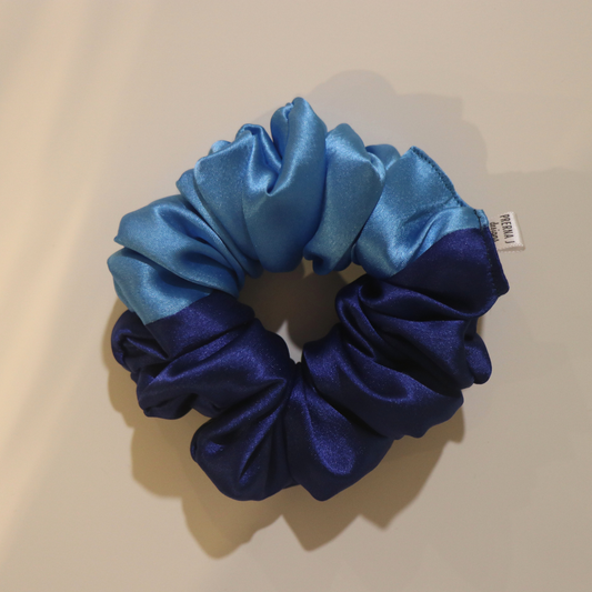 Luxurious Two tone Satin Scrunchie