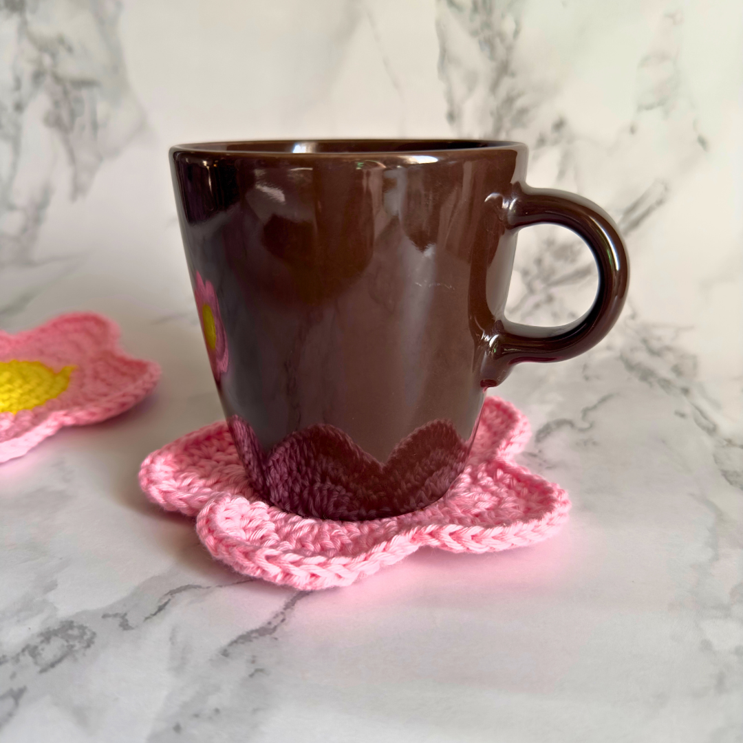 Crochet Daisy Coaster