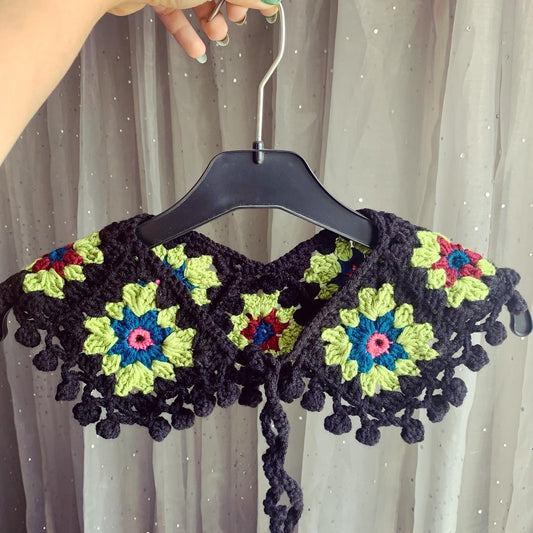 detachable collar, crochet collar, detachable crochet collar