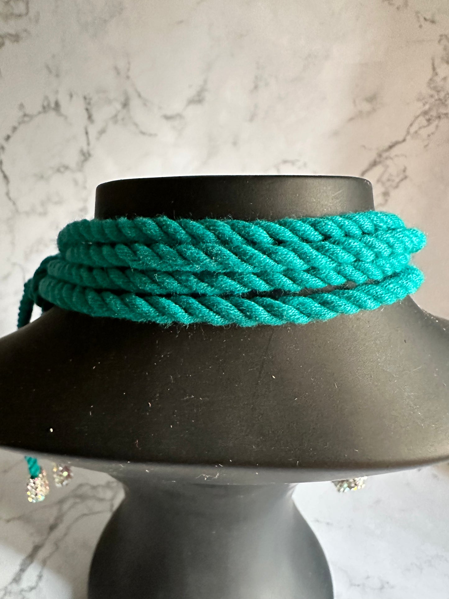 adjustable macrame necklace