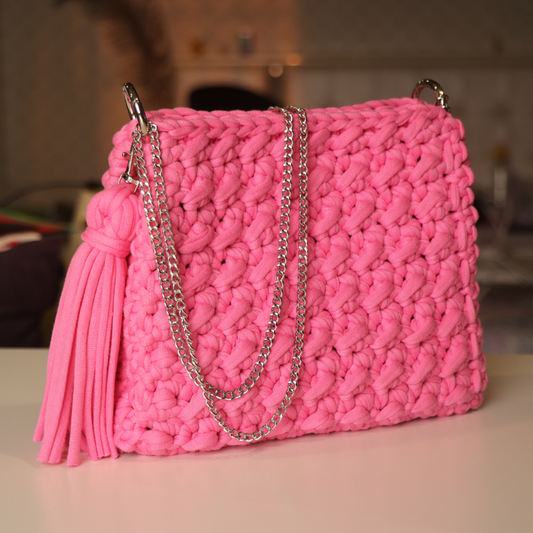 Barbie Pink Crochet Bag