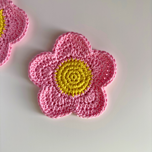 DIY Crochet Daisy Coaster Kit