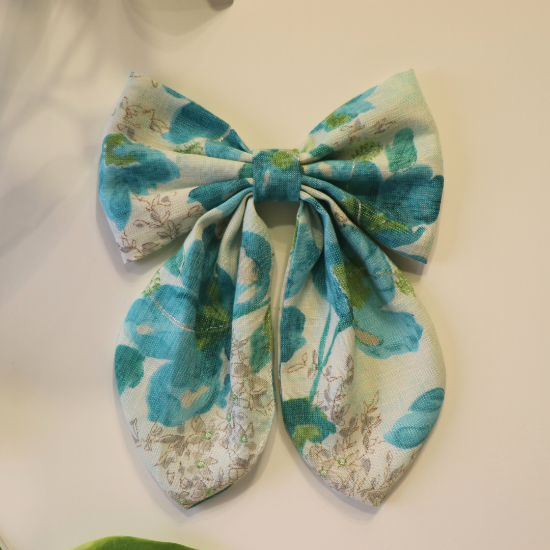 Large Hair Bow Floral