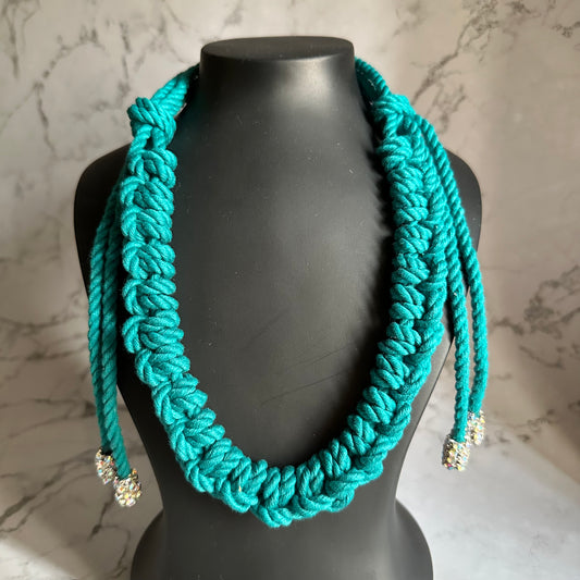 macrame rope necklace